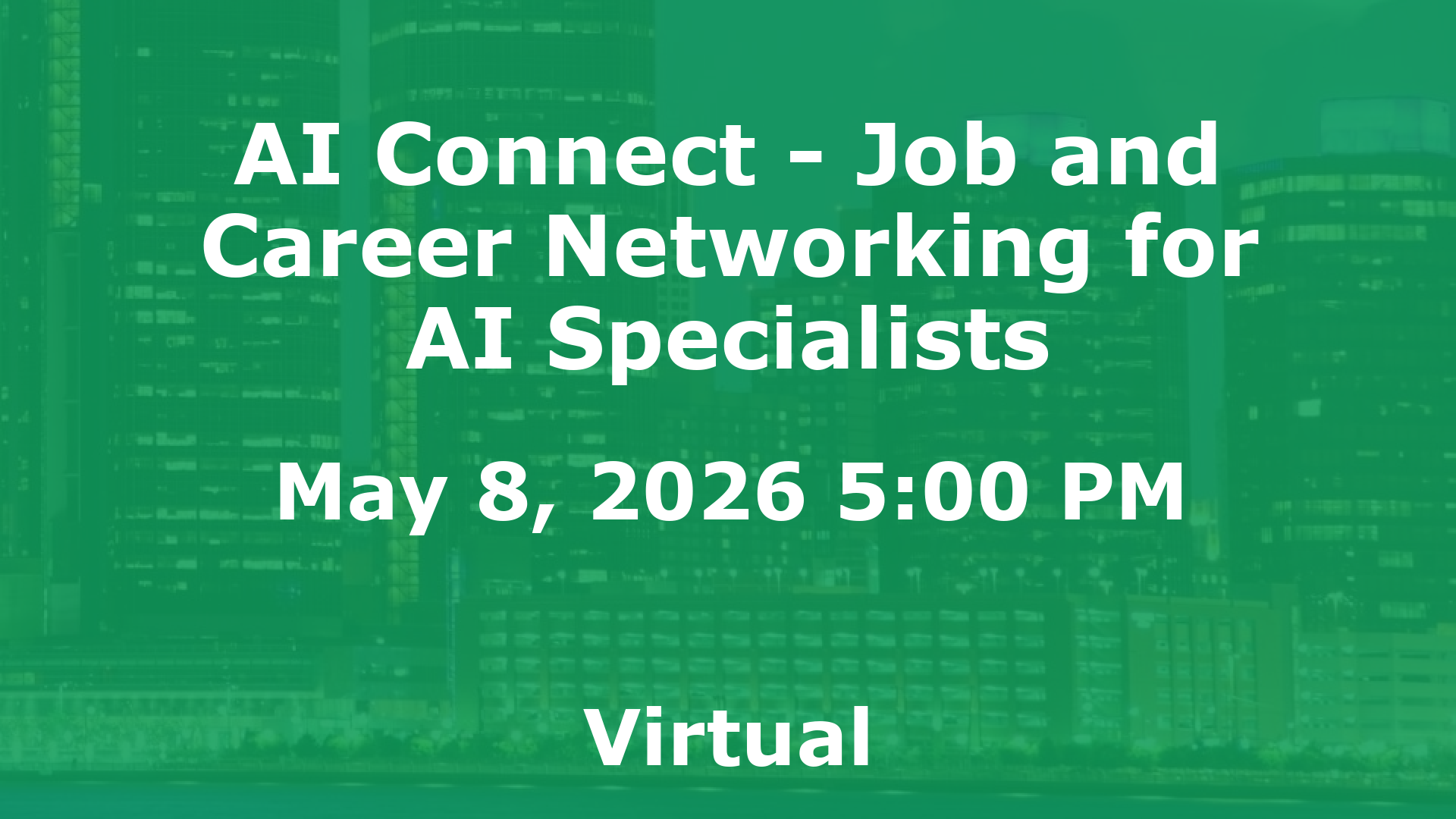 AI Connect - Job and Career Networking for AI Specialists event image